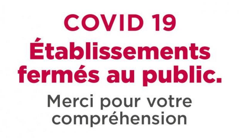 Fermeture exceptionnelle des ES&BE L’Équilibre (COVID 19)